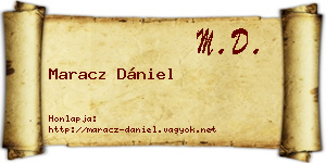 Maracz Dániel névjegykártya